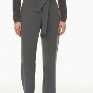 Wilfred front tie pants- Navy Blue